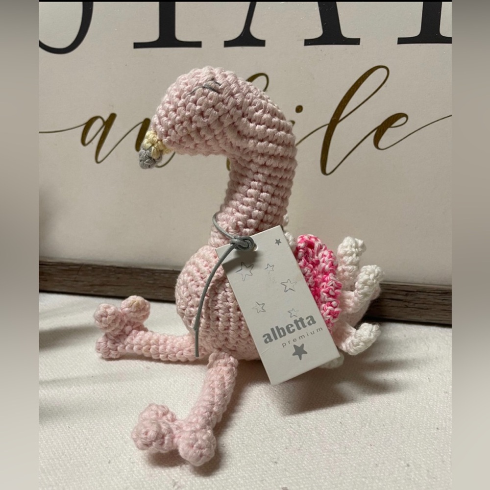 ALBETTA crochet Flamingo rattle